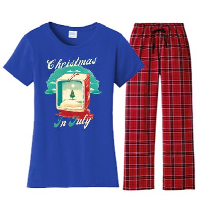 Christmas In July Gift Women's Flannel Pajama Set