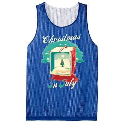 Christmas In July Gift Mesh Reversible Basketball Jersey Tank