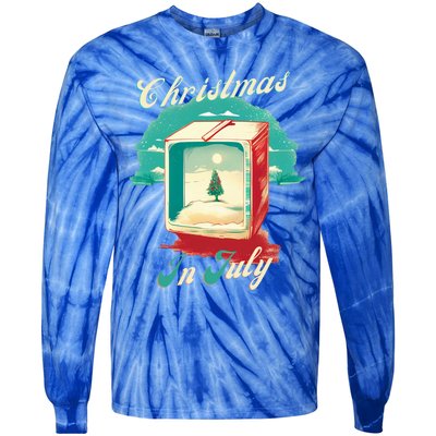 Christmas In July Gift Tie-Dye Long Sleeve Shirt