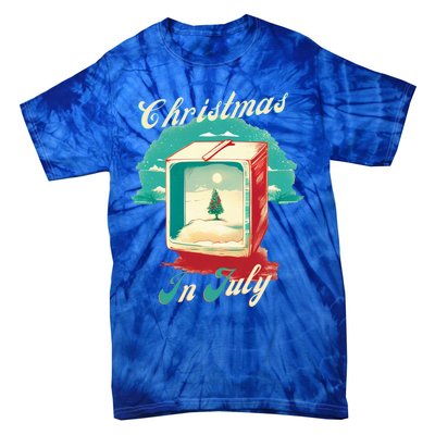 Christmas In July Gift Tie-Dye T-Shirt