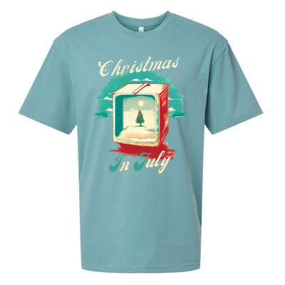 Christmas In July Gift Sueded Cloud Jersey T-Shirt