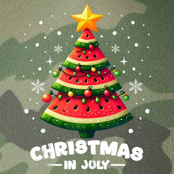 Christmas In July Watermelon Xmas Tree Summer Legacy Tie Dye Trucker Hat