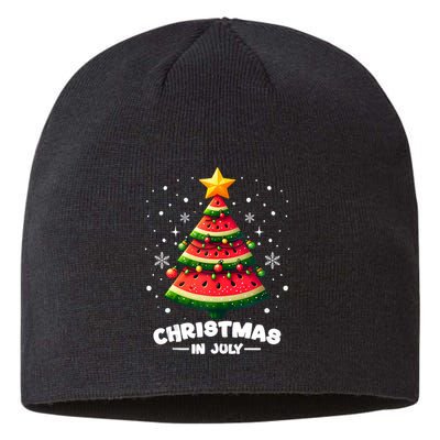 Christmas In July Watermelon Xmas Tree Summer Sustainable Beanie