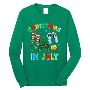 Christmas In July Squad Funny Summer Xmas Long Sleeve Shirt