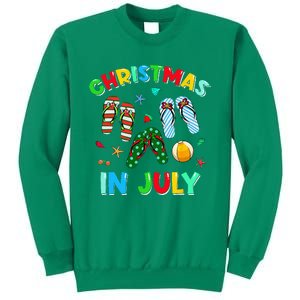 Christmas In July Squad Funny Summer Xmas Sweatshirt