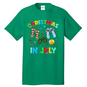 Christmas In July Squad Funny Summer Xmas Tall T-Shirt