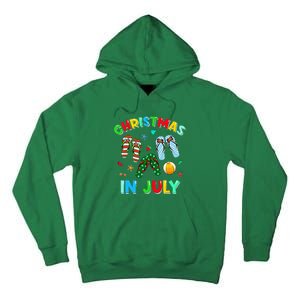 Christmas In July Squad Funny Summer Xmas Tall Hoodie