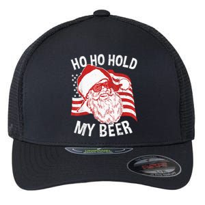 Christmas In July Santa Ho Ho Hold My Beer Drink Lover Flexfit Unipanel Trucker Cap