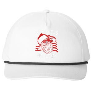 Christmas In July Santa Ho Ho Hold My Beer Drink Lover Snapback Five-Panel Rope Hat