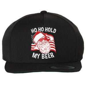 Christmas In July Santa Ho Ho Hold My Beer Drink Lover Wool Snapback Cap