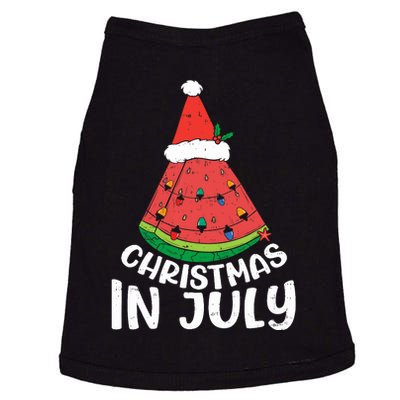 Christmas In July Watermelon Xmas Tree Summer Doggie Tank