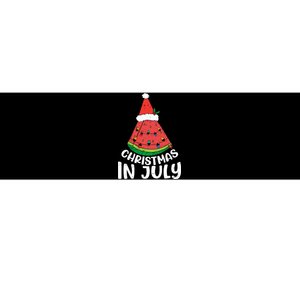 Christmas In July Watermelon Xmas Tree Summer Bumper Sticker