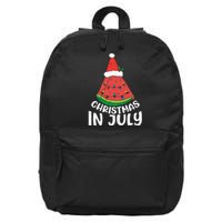 Christmas In July Watermelon Xmas Tree Summer 16 in Basic Backpack