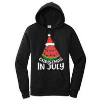 Christmas In July Watermelon Xmas Tree Summer Women's Pullover Hoodie