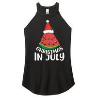 Christmas In July Watermelon Xmas Tree Summer Women's Perfect Tri Rocker Tank