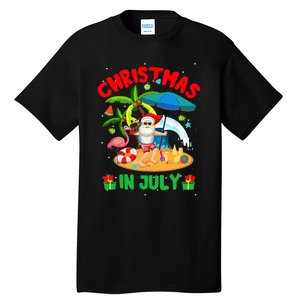 Christmas In July Funny Summer Xmas Tall T-Shirt