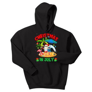 Christmas In July Funny Summer Xmas Kids Hoodie