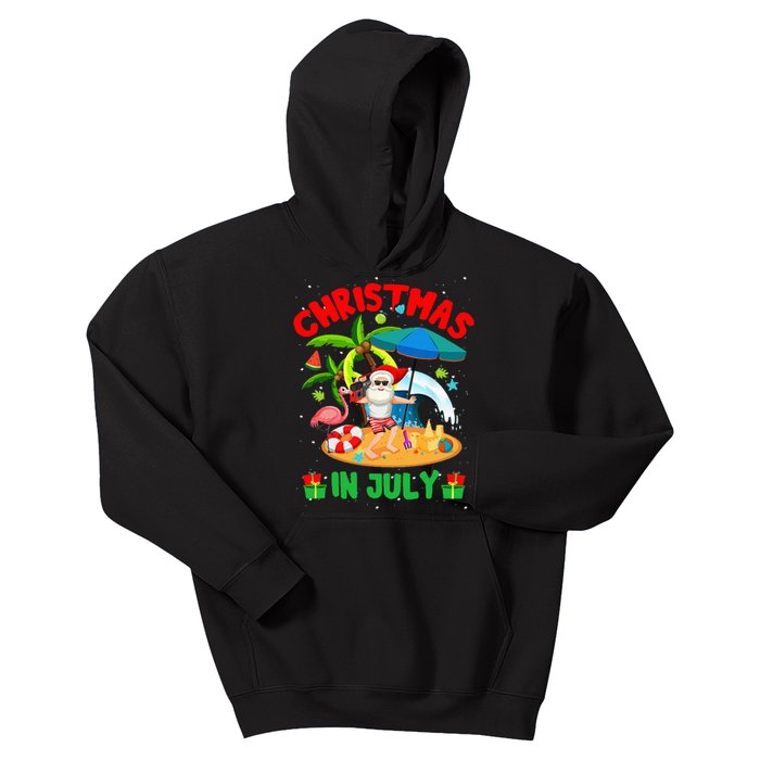 Christmas In July Funny Summer Xmas Kids Hoodie