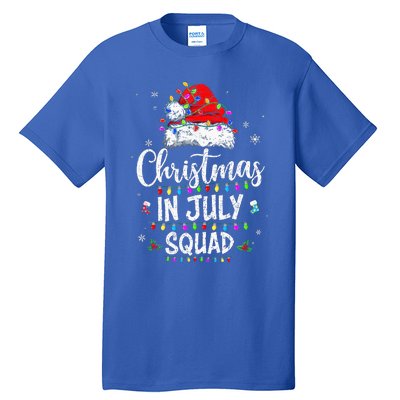 Christmas In July Squad Funny Summer Xmas Tall T-Shirt