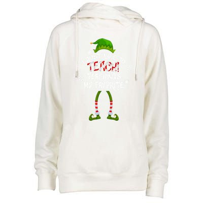 Christmas I Just Like To Teach Teachings My Favorite Cute Gift Womens Funnel Neck Pullover Hood