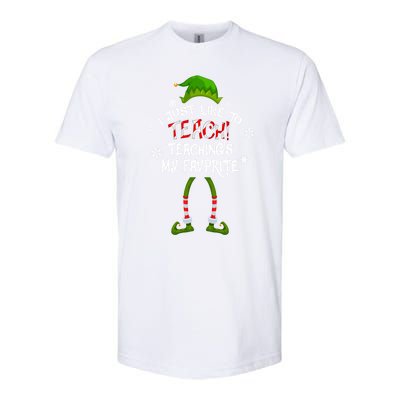 Christmas I Just Like To Teach Teachings My Favorite Cute Gift Softstyle® CVC T-Shirt