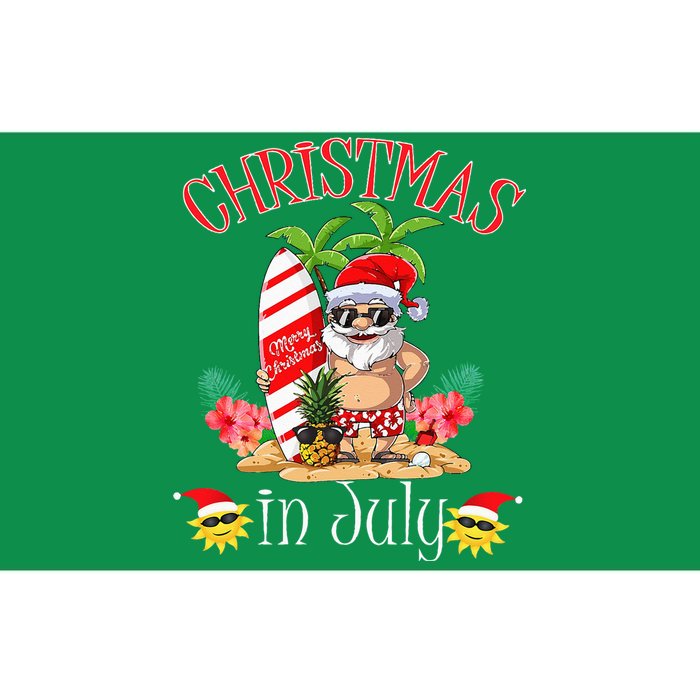 Christmas In July T Funny Santa Summer Beach Vacation Bumper Sticker