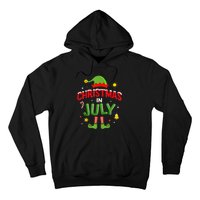 Christmas In July Funny Elf For Summer Xmas Hoodie