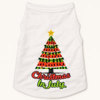 Christmas In July Watermelon Tropical Xmas Tree Summer Tank Top Doggie Tank