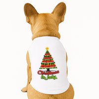 Christmas In July Watermelon Tropical Xmas Tree Summer Tank Top Doggie Tank