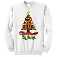 Christmas In July Watermelon Tropical Xmas Tree Summer Tank Top Sweatshirt