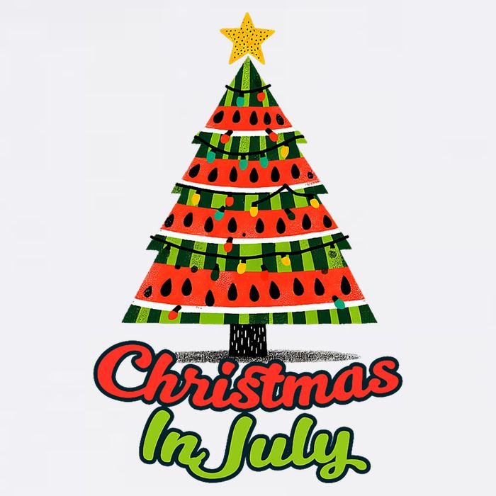 Christmas In July Watermelon Tropical Xmas Tree Summer Tank Top Sweatshirt