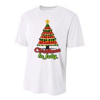 Christmas In July Watermelon Tropical Xmas Tree Summer Tank Top Performance Sprint T-Shirt