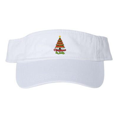 Christmas In July Watermelon Tropical Xmas Tree Summer Tank Top Visor