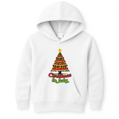 Christmas In July Watermelon Tropical Xmas Tree Summer Tank Top Kids Hoodie