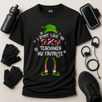 Christmas I Just Like To Teach Teachings My Favorite Gift Performance Shirt