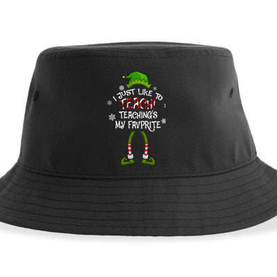 Christmas I Just Like To Teach Teachings My Favorite Gift Sustainable Bucket Hat