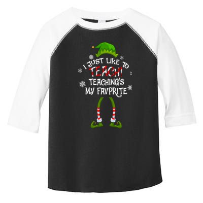 Christmas I Just Like To Teach Teachings My Favorite Gift Toddler Fine Jersey T-Shirt