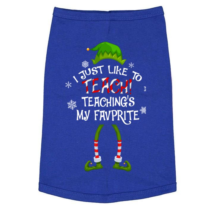 Christmas I Just Like To Teach Teachings My Favorite Gift Doggie Tank