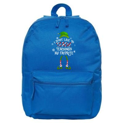 Christmas I Just Like To Teach Teachings My Favorite Gift 16 in Basic Backpack