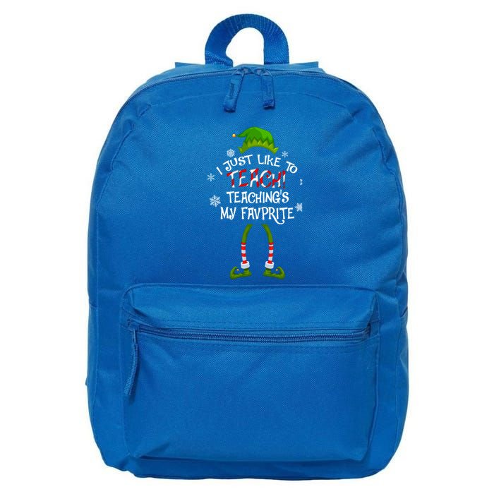 Christmas I Just Like To Teach Teachings My Favorite Gift 16 in Basic Backpack