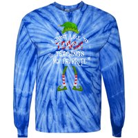 Christmas I Just Like To Teach Teachings My Favorite Gift Tie-Dye Long Sleeve Shirt