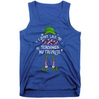 Christmas I Just Like To Teach Teachings My Favorite Gift Tank Top