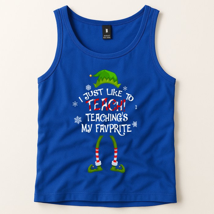 Christmas I Just Like To Teach Teachings My Favorite Gift Tank Top