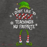 Christmas I Just Like To Teach Teachings My Favorite Gift Vector Backpack