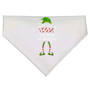 Christmas I Just Like To Teach Teachings My Favorite Gift USA-Made Doggie Bandana