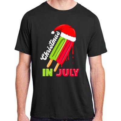 Christmas In July Watermelon Ice Pops Fun Christmas In July Adult ChromaSoft Performance T-Shirt