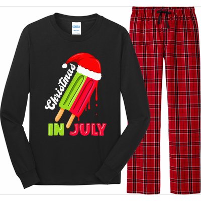 Christmas In July Watermelon Ice Pops Fun Christmas In July Long Sleeve Pajama Set