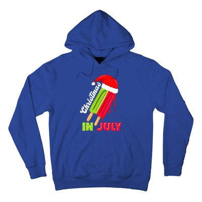 Christmas In July Watermelon Ice Pops Fun Christmas In July Hoodie