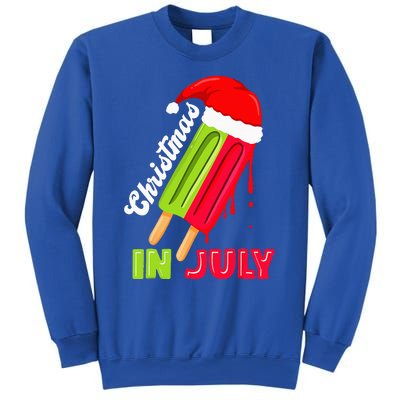 Christmas In July Watermelon Ice Pops Fun Christmas In July Sweatshirt