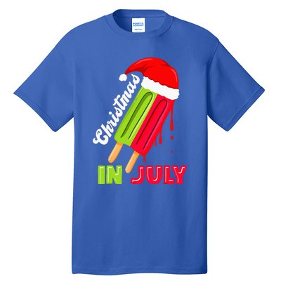 Christmas In July Watermelon Ice Pops Fun Christmas In July Tall T-Shirt